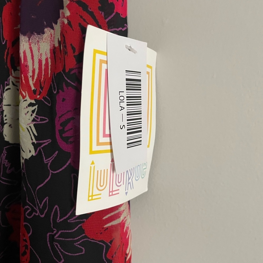 Lularoe Bright Floral Lola Skirt - Picture 6 of 9